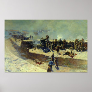 Die Alexander-Batterie attackiert die Poster