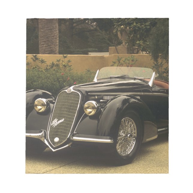 Die Alfa Romeo 8C 2900B ist eine sehr seltene und  Notizblock (Vorderseite)
