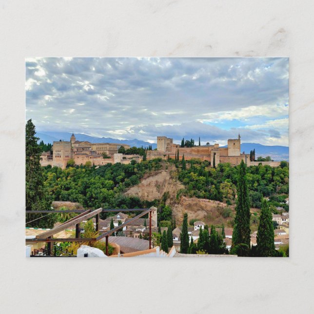 Die Alhambra von Granada Postkarte (Vorderseite)