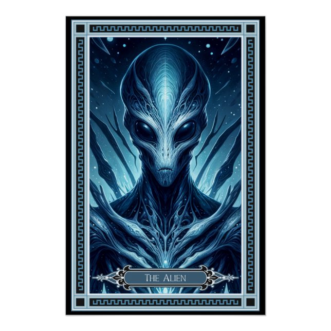 Die Alien-Tarot-Karte Poster (Vorderseite)