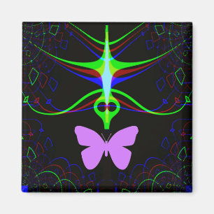 Die Alien trifft den Schmetterling.... Magnet