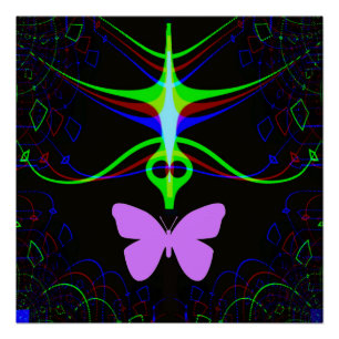 Die Alien trifft den Schmetterling.... Poster