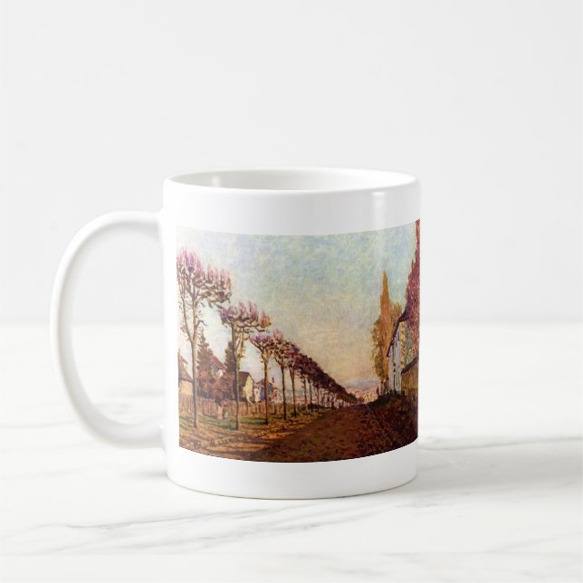 Die Allee durch Alfred Sisley Kaffeetasse (Links)
