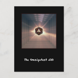 Die allmächtige d20 - Postkarte