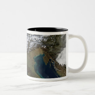 Die Alpen 4 Zweifarbige Tasse