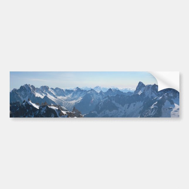 Die Alpen - ausgezeichnet! Autoaufkleber (Vorne)