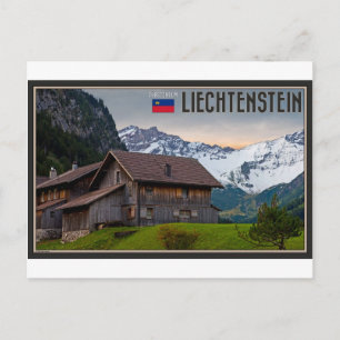 Die Alpen Liechtenstein Postkarte