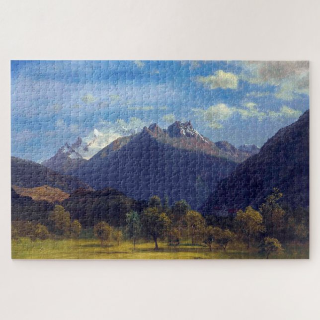 Die Alpen von Visp, Albert Bierstadt (Horizontal)