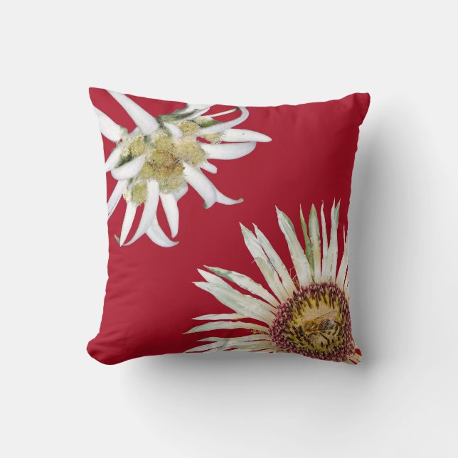 Die "Alpenwurfkissen" der Wildblumen Kissen (Vorderseite)