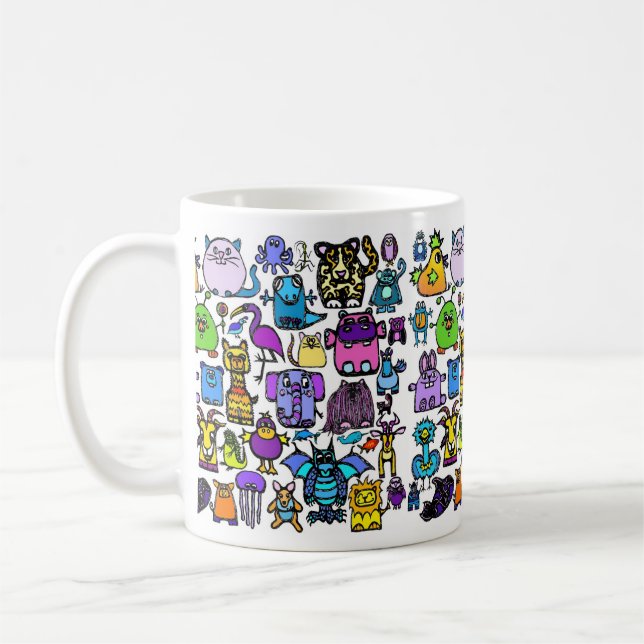 "die Alphabetbuch" - Tasse (Links)