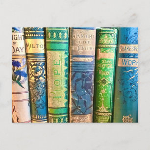 Die alte Bibliothek Postkarte