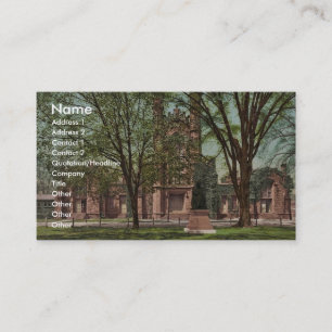 Die alte Bibliothek, Yale College seltene Photochr Visitenkarte