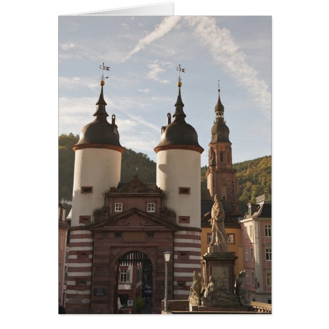 Die Alte Brucke in der Altstadt, Heidelberg, Deuts (Vorne)