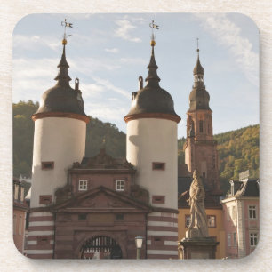 Die Alte Brücke in der Altstadt von Heidelberg, De Untersetzer