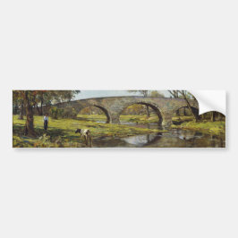 Die alte Brücke (von Theodore Robinson) Autoaufkleber