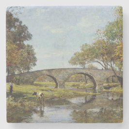 Die alte Brücke (von Theodore Robinson) Steinuntersetzer