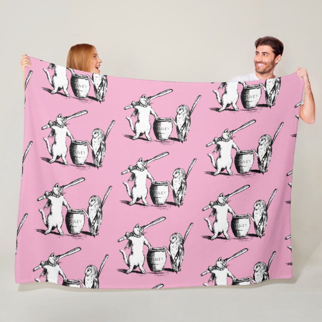 Die alte Eule und der Pussycat Fleecedecke (Beispiel)