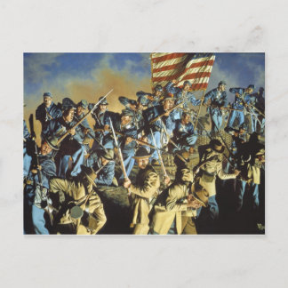 Die alte Flagge hat den Boden nie berührt Postkarte