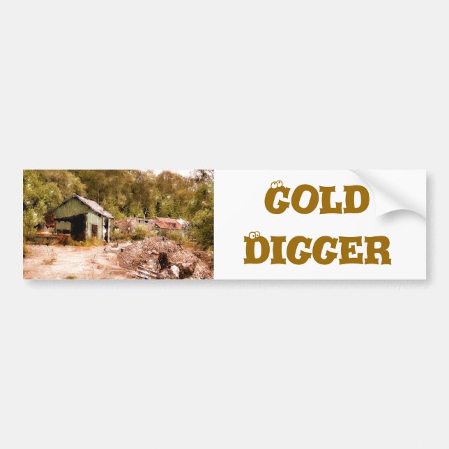 DIE ALTE GOLD MINE AUTOAUFKLEBER (Vorne)