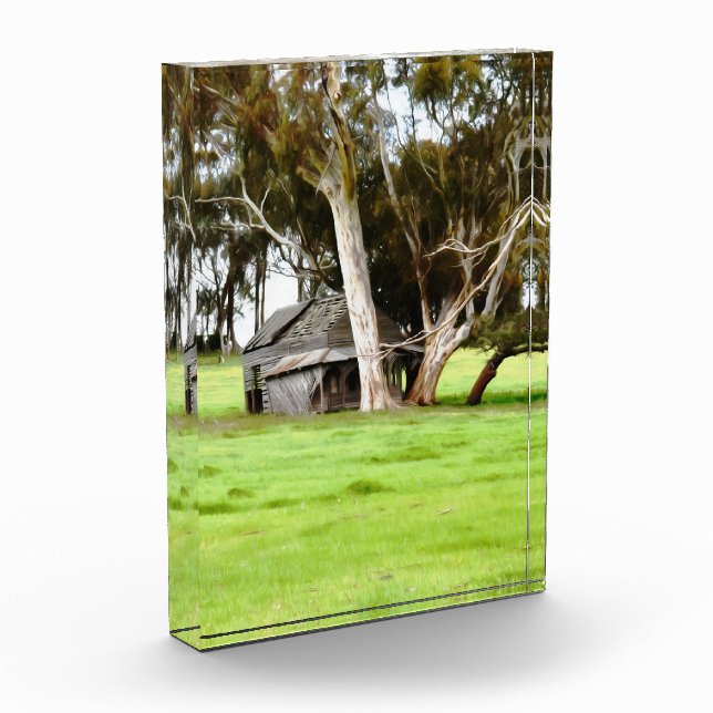 Die alte Holzhütte Fotoblock (Links)