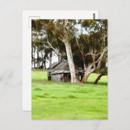 Die alte Holzhütte Postkarte