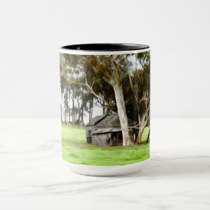 Die alte Holzhütte Tasse
