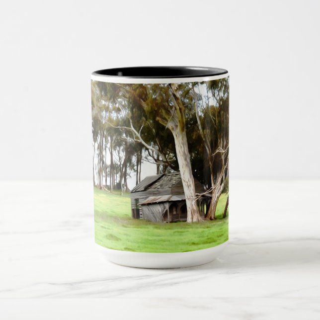 Die alte Holzhütte Tasse (Zentrum)