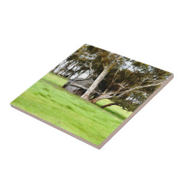 Die alte Keramik aus Holz Fliese