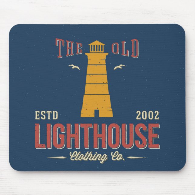 Die alte Leuchtturm-Kleidung Co. Mousepad (Vorne)