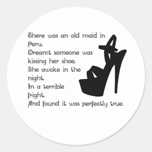 Die alte Magd in Peru Runder Aufkleber (Vorderseite)