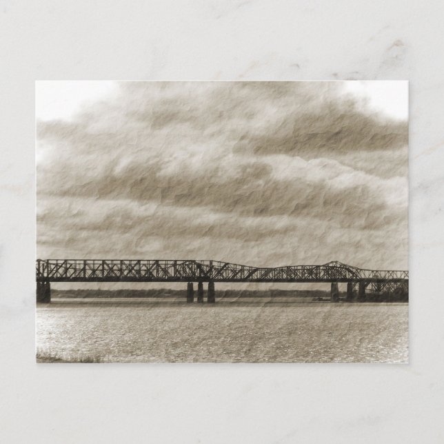 Die alte Memphis-Bridge-Postkarte Postkarte (Vorderseite)