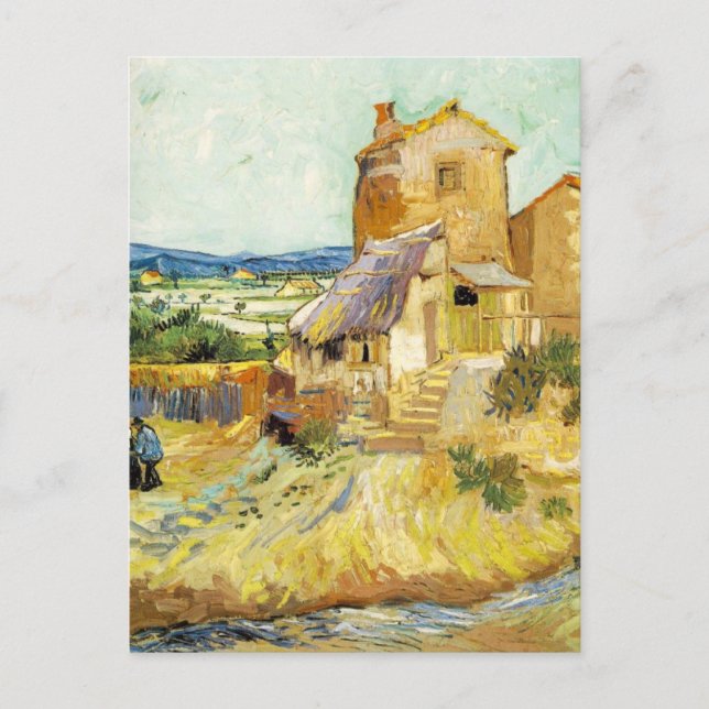 Die alte Mühle - Vincent Van Gogh Postkarte (Vorderseite)