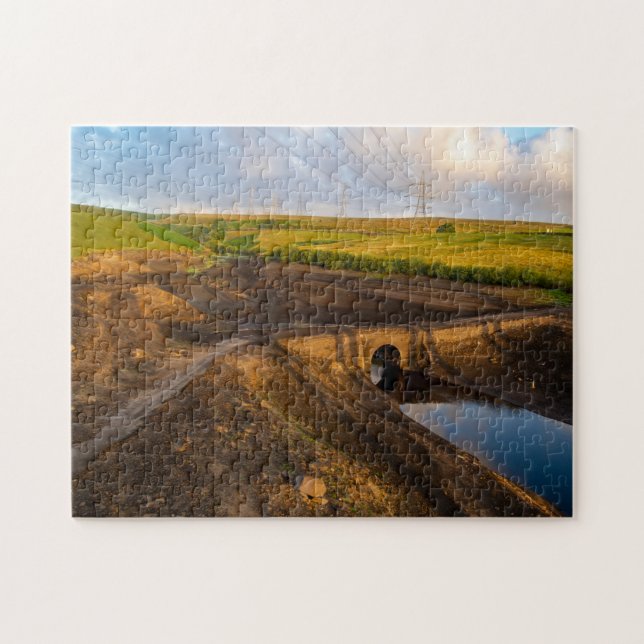 Die alte Packpferd-Brücke von Baitings (Horizontal)