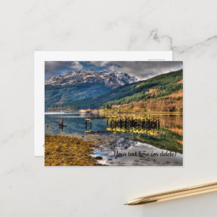 Die alte Pier, Loch Long, Arrochar, Postkarte