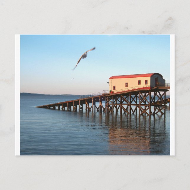 Die Alte Rettungsbootstation in Tenby Postkarte (Vorderseite)