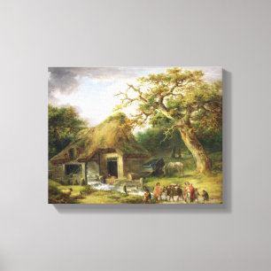 Die alte Wasser-Mühle, 1790 (Öl auf Leinwand) Leinwanddruck