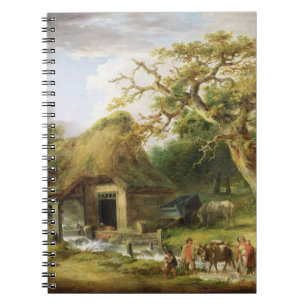 Die alte Wasser-Mühle, 1790 (Öl auf Leinwand) Notizblock