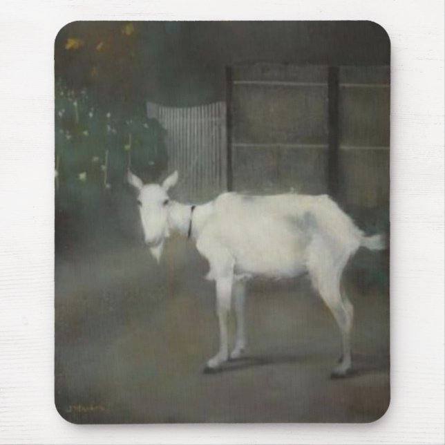 Die alte Ziege (von Jan Mankes) Mousepad (Vorne)