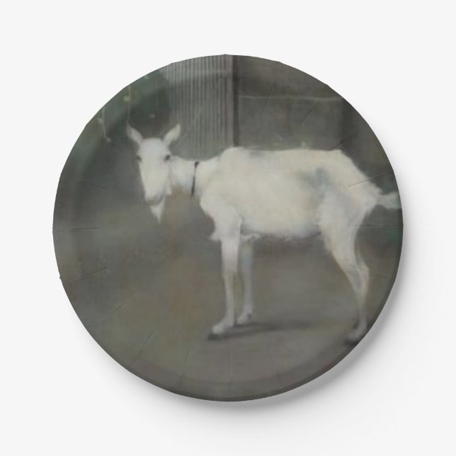 Die alte Ziege (von Jan Mankes) Pappteller (Vorderseite)