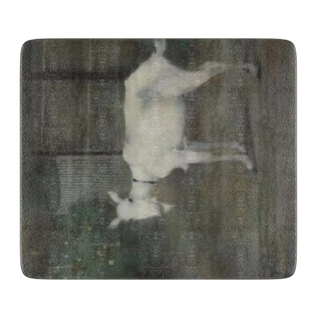Die alte Ziege (von Jan Mankes) Schneidebrett (Vorderseite)