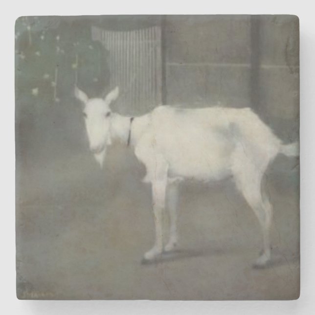 Die alte Ziege (von Jan Mankes) Steinuntersetzer (Vorderseite)