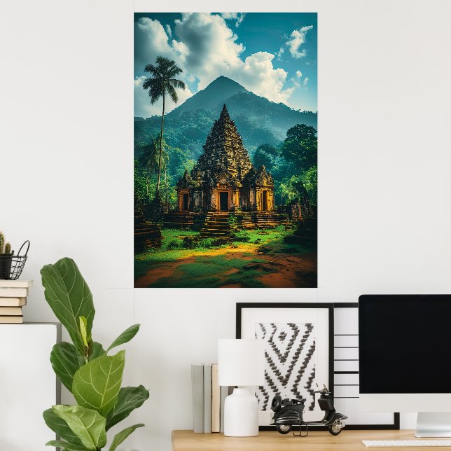 Die alten Candi der Hügel Poster (Heimbüro)