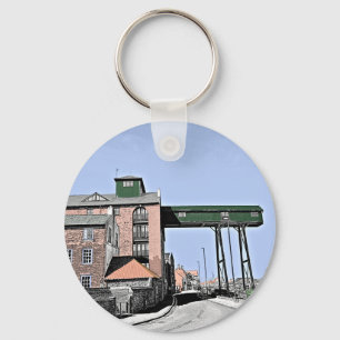 Die alten Getreidespeicher Wells Next The Sea Norf Schlüsselanhänger