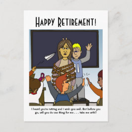 Die Altersvorsorge des Lehrers ist mit der Postkar Postkarte