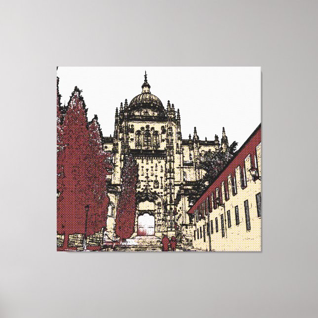 Die Altstadt von Salamanca Leinwanddruck (Vorderseite)