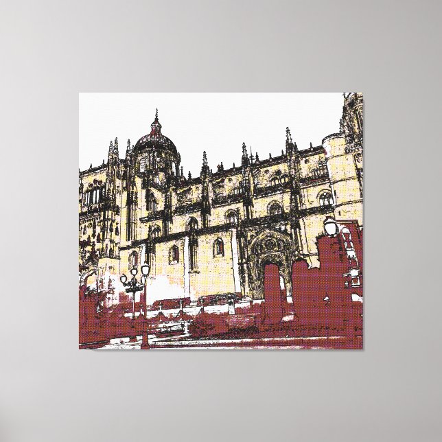 Die Altstadt von Salamanca Leinwanddruck (Vorderseite)