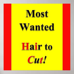 Die am meisten Gewollt Haircut Sale Poster Matte