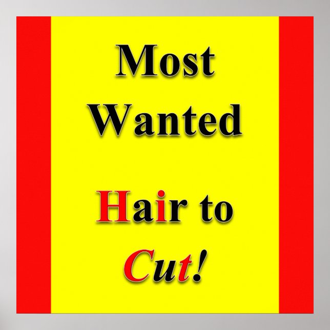 Die am meisten Gewollt Haircut Sale Poster Matte (Vorne)
