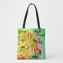 Die Amalfi-Küste der Italien-Taschen-Tasche durch