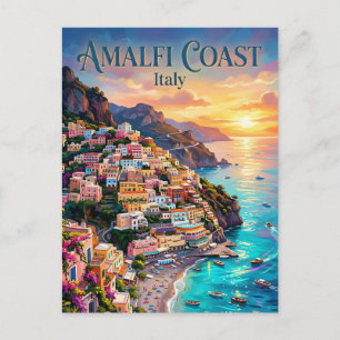 Die Amalfiküste Italien Postkarte